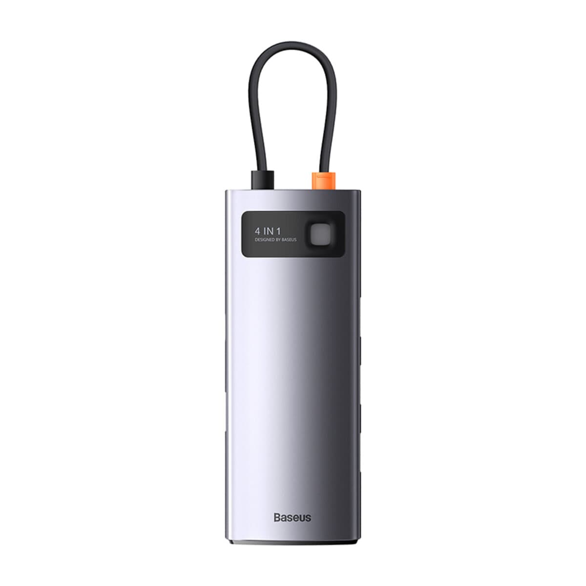 USB-хаб Baseus Metal Gleam Series 4-in-1 Multifunctional Type-C HUB Docking Station Type-C to USB3.0x4 Grey (WKWG070013)