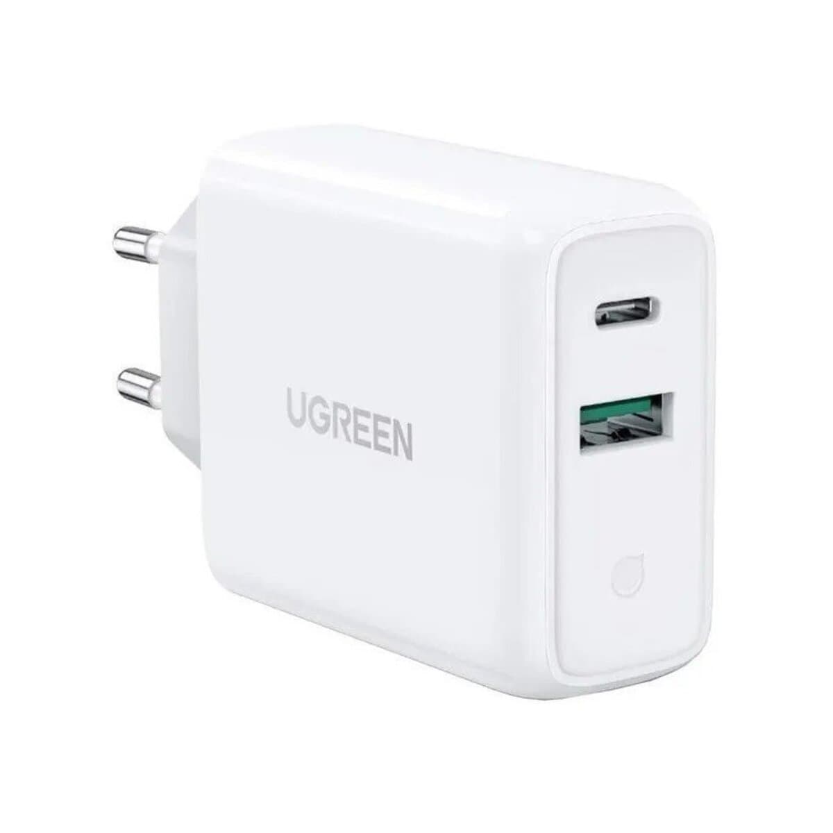 Зарядний пристрій UGREEN CD170 38W 1xType-C 1xUSB Wall Charger EU White (UGR-60468)