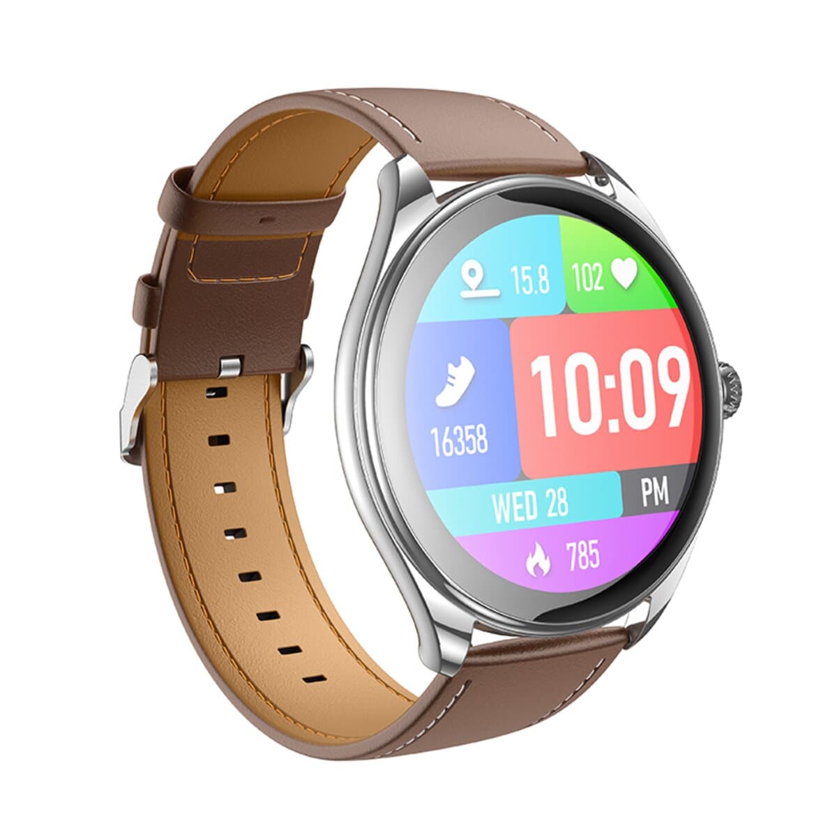 Смарт-часы HOCO Y22 AMOLED Smart sports watch call version 1.43" 200mAh BT5.3 Silver