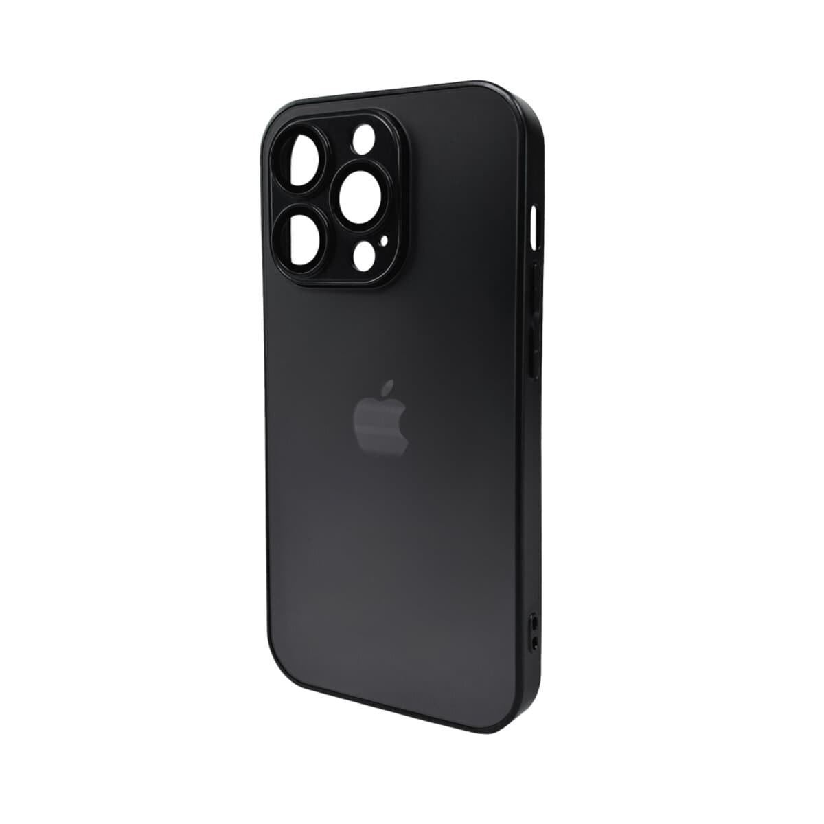 Захисний чохол-накладка AG Glass Matt Frame Color Logo для Apple iPhone 14 Pro Graphite Black (AGMattFrameiP14PBlack)