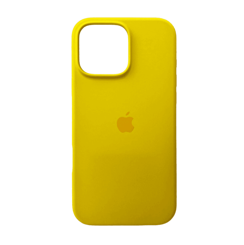 Защитный чехол-накладка Silicone Full Case AA Open Cam для Apple iPhone 16 Pro Sunny Yellow (FullOpeAAi16P-56)