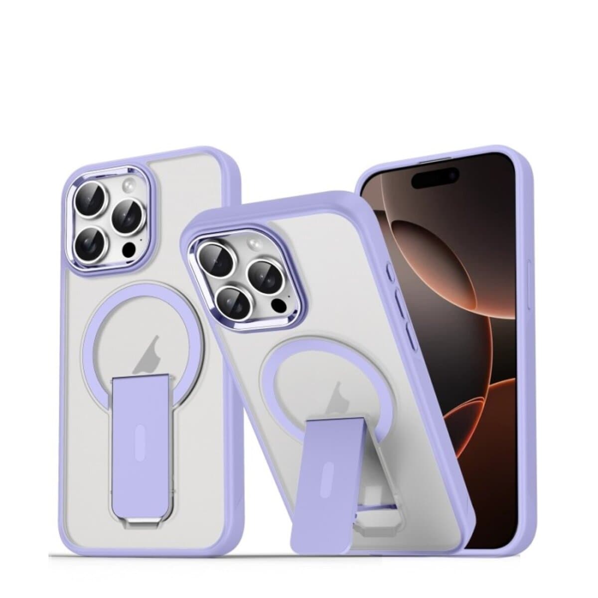 Защитный чехол-накладка Cosmic Magnetic Stand для Apple iPhone 16 Pro Lavender (MagStand16PLavender)