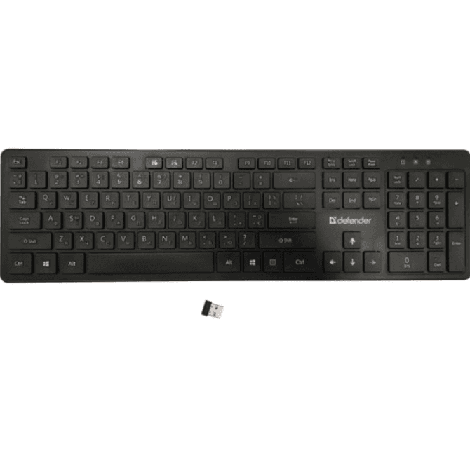 Бездротова клавіатура Defender Comfort MT UA Black (450950)