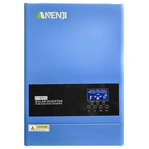 Гибридный инвертор Anenji ANJ-6200-48V-WIFI 6.2кВт 48В чистая синусоида Blue (877411)