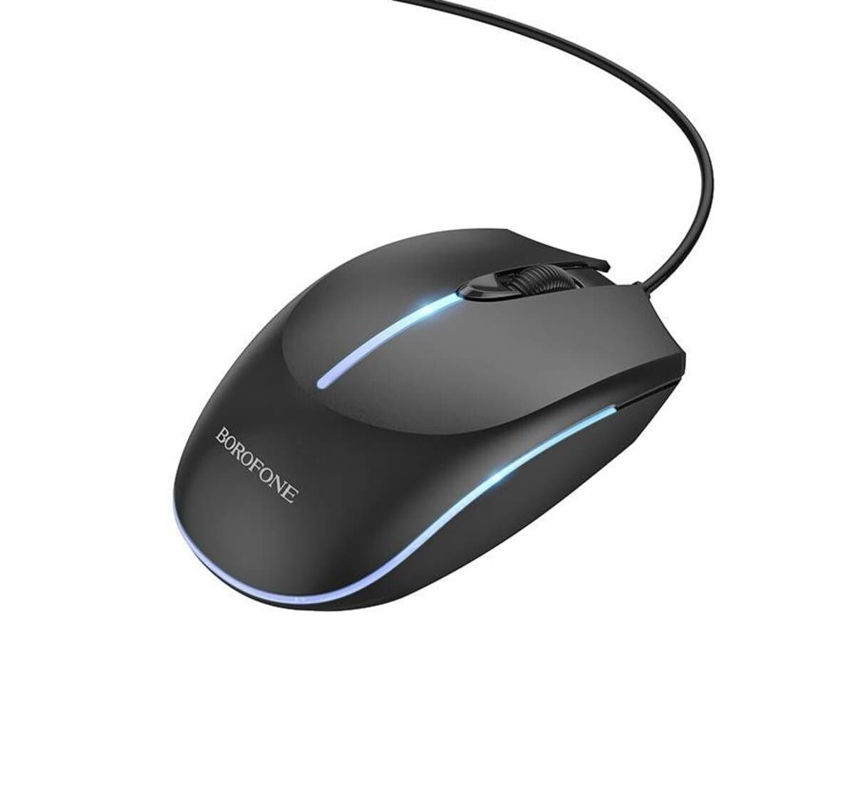Провідна мишка BOROFONE BG10 Soaring game luminous wired mouse 1000 dpi USB Black (BG10B)