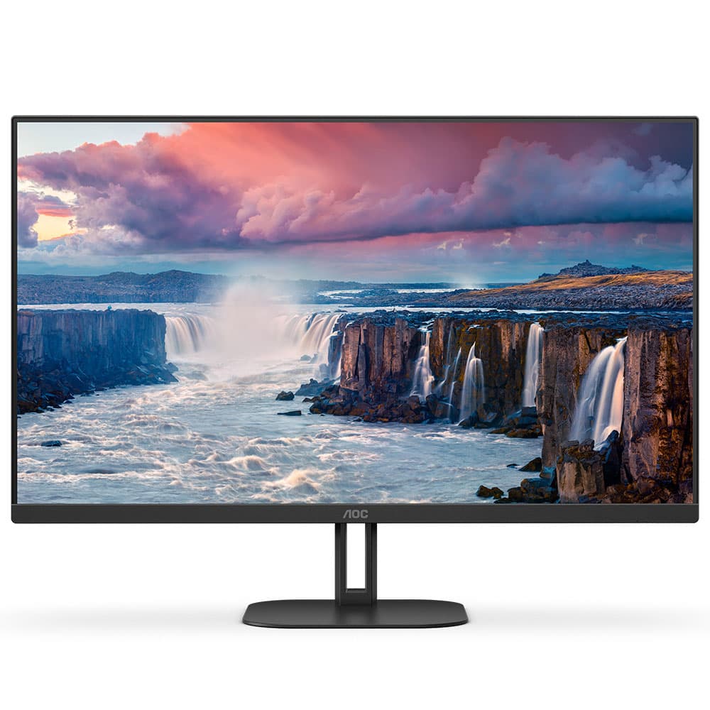 Монітор AOC 24V5CE/BK TFT 23.8" FHD IPS sRGB 75Гц 1 мс HDMI USB-C USB-hub колонки Black (24V5CE/BK)
