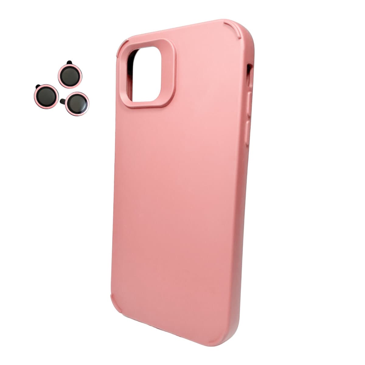 Защитный чехол-накладка Cosmic Silky Cam Protect для iPhone 12/12 Pro Pink (CoSiiP12Pink)
