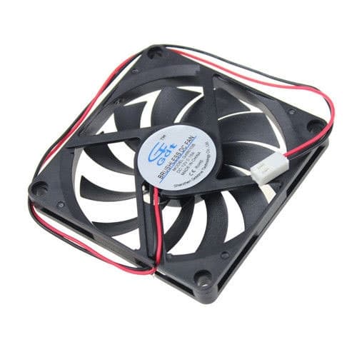 Вентилятор для корпусу 80мм 12V 2pin тонкий 8010 Black (287180)