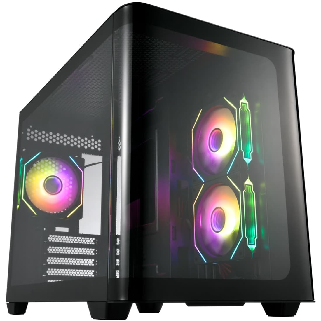 Корпус для комп'ютера FSP S380-BA без БЖ mATX Black (S380-BA)