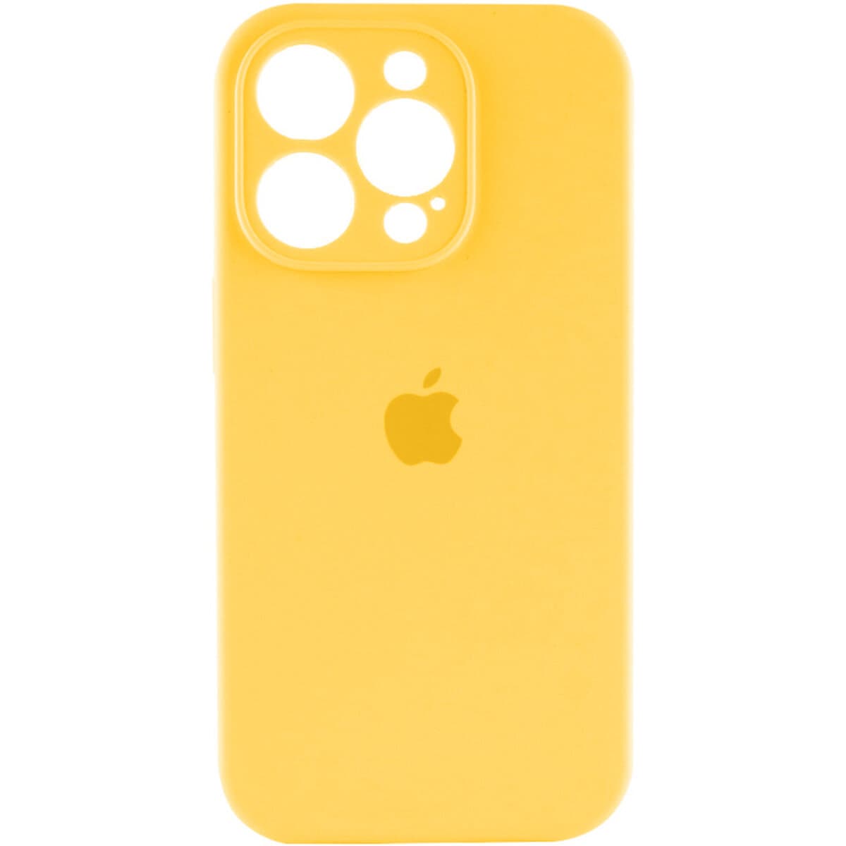 Захисний чохол-накладка Silicone Full Case AA Camera Protect для iPhone 13 Pro Max Sunny Yellow (FullAAi13PM-56)