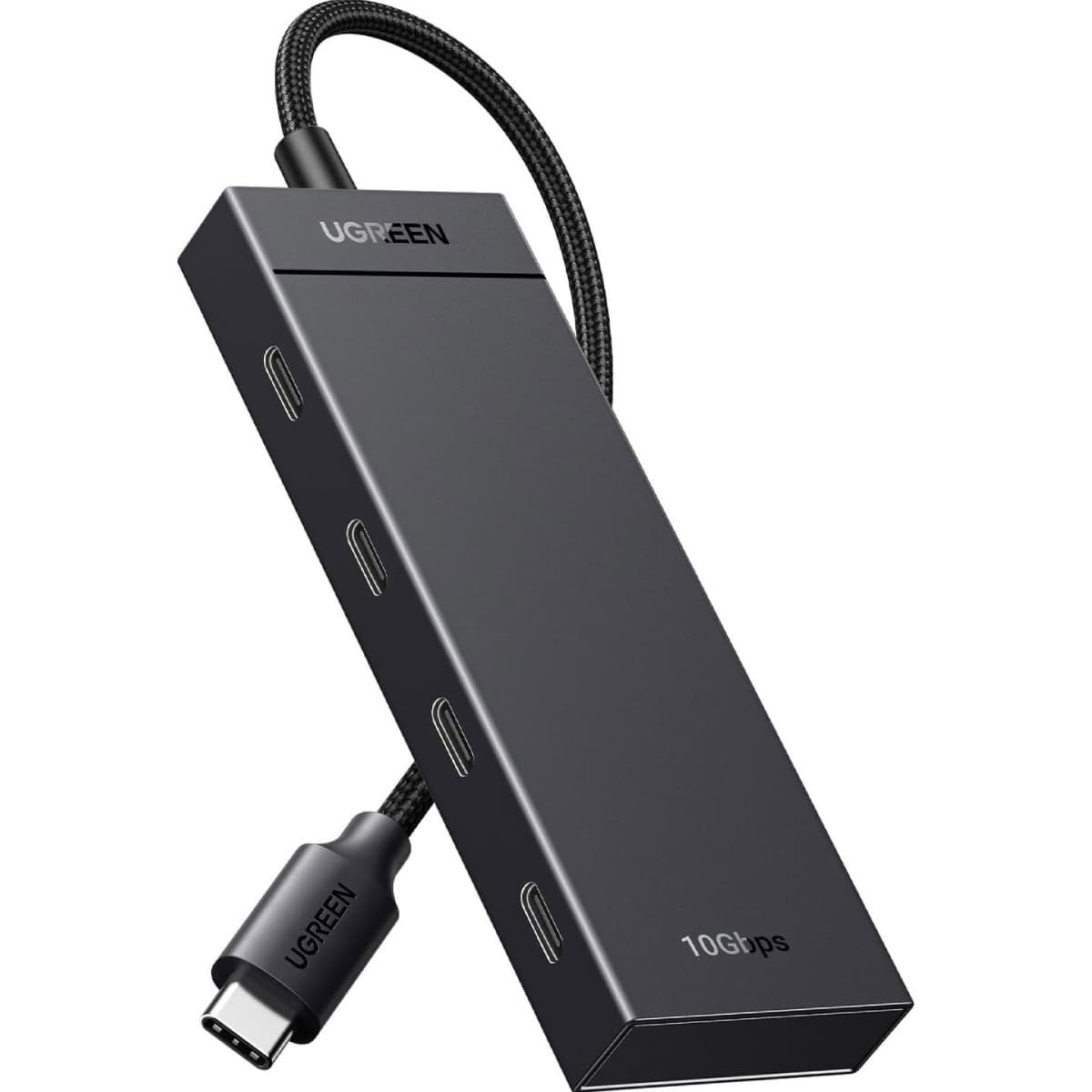 USB-хаб Ugreen CM806 USB 3.2 Type-C to 4хType-C 3.2 Gen2 10Gbps Black (35584)
