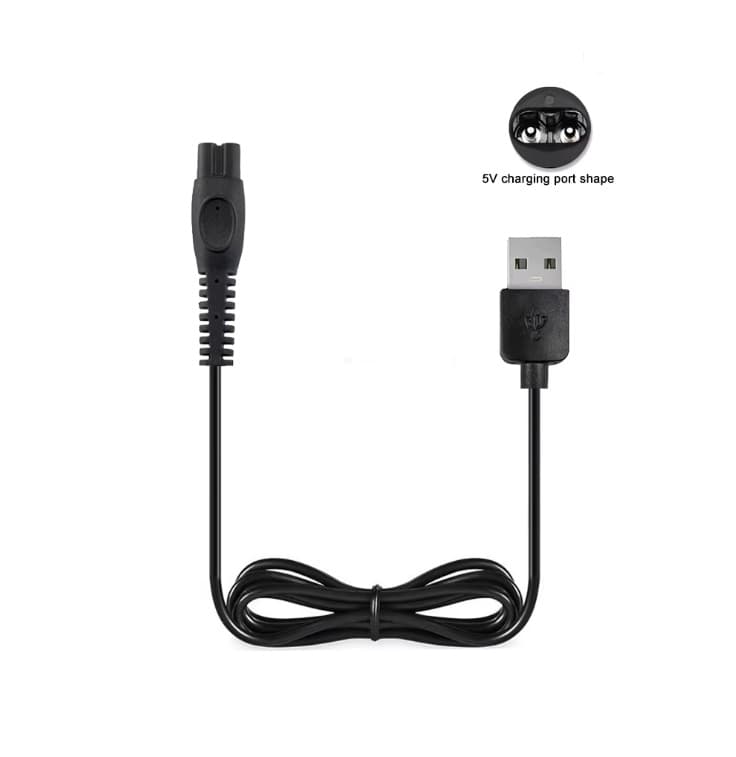 Кабель для заряджання шейверів бритв One Blade Norelco USB 5В 1м Чорний (500566)
