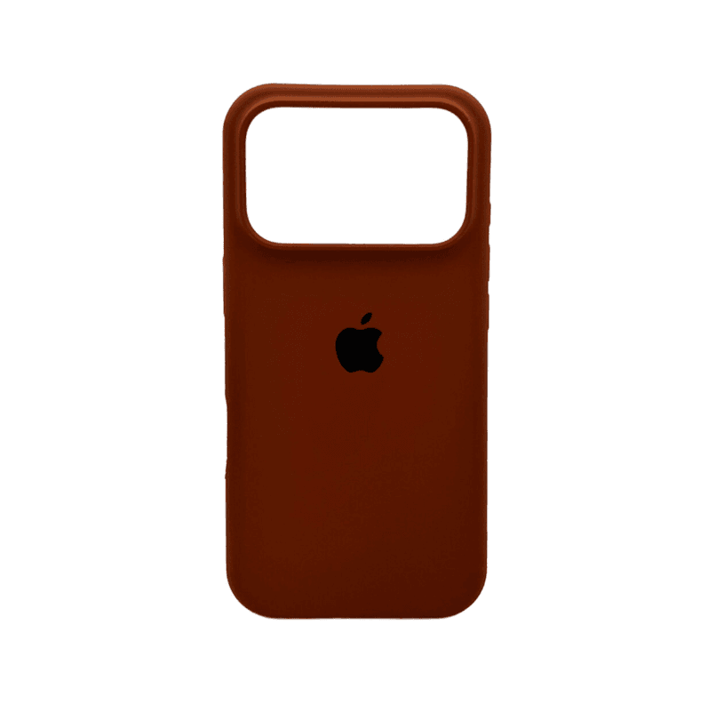 Защитный чехол-накладка Silicone Full Case AA Open Cam для Apple iPhone 17 Pro Saddle Brown (FullOpeAAi17P-42)