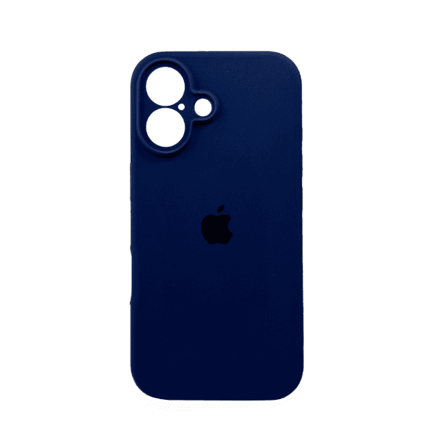 Защитный чехол-накладка Silicone Full Case AA Camera Protect для Apple iPhone 16 Blue (FullAAi16-55)