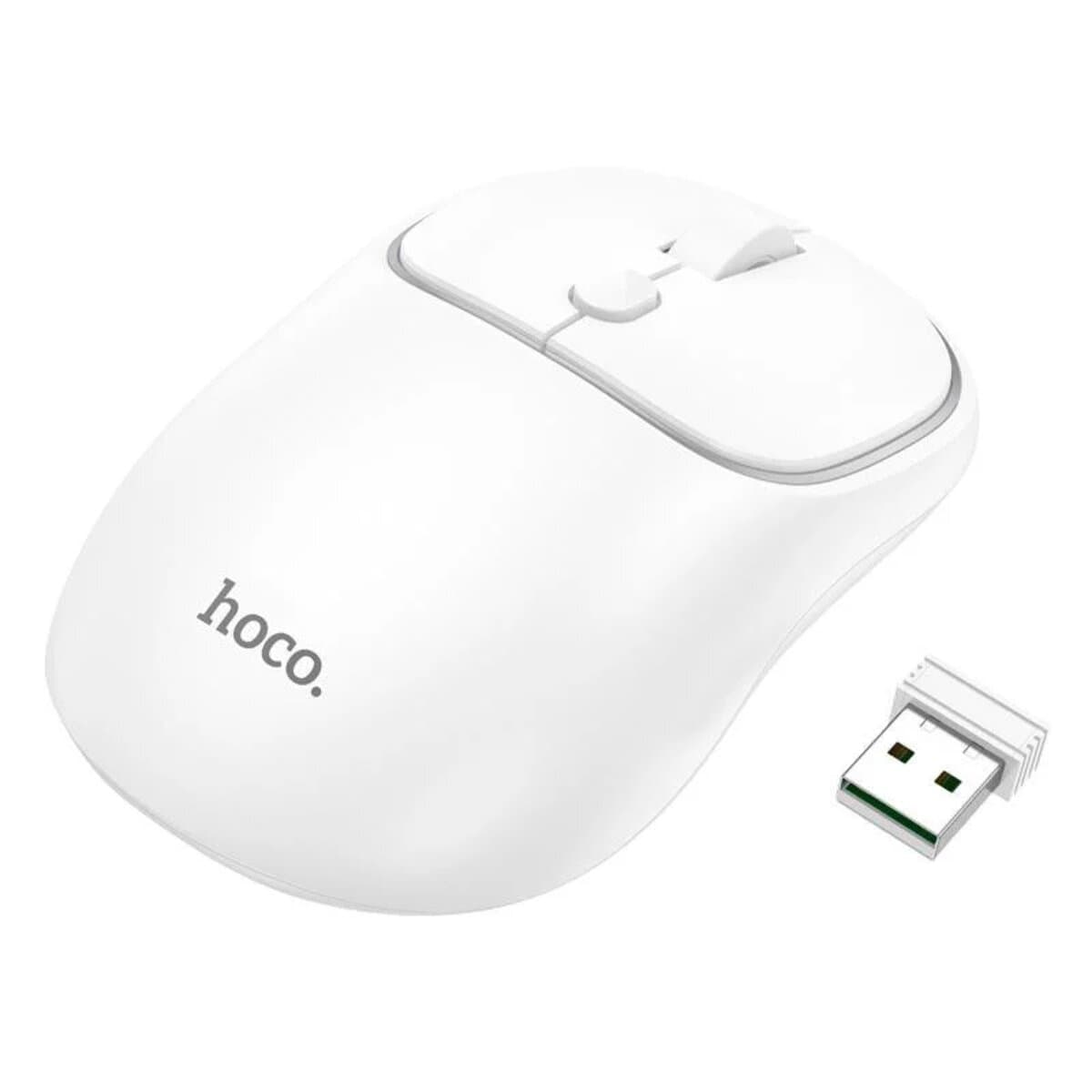 Беспроводная мышка Hoco GM25 Royal dual-mode business wireless mouse 1600dpi Space White