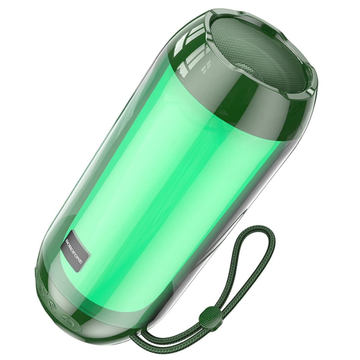 Беспроводная портативная колонка BOROFONE BR25 Crazy sound colorful luminous 10W BT5.3 speaker 1200mAh Dark Green