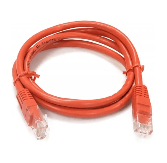 Патч-корд Kingda UTP Cat.5e 1m CU Red (PAUT3100-CU-RD)
