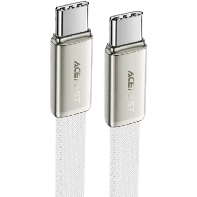 Кабель Acefast C24-03 USB 2.0 Type-C M to Type-C M 1.2м 60W ultra-thin White