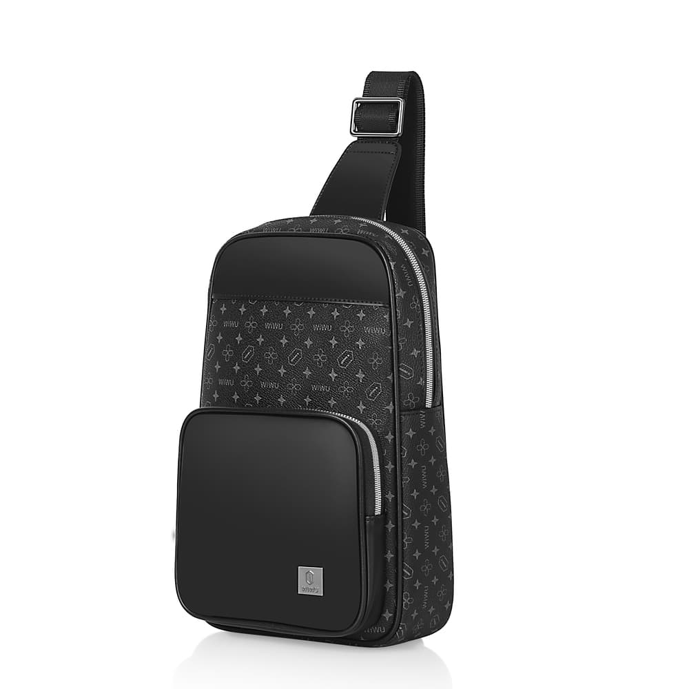 Сумка через плече WIWU Master Fingerprint Lock Crossbody Bag 295x185 Black