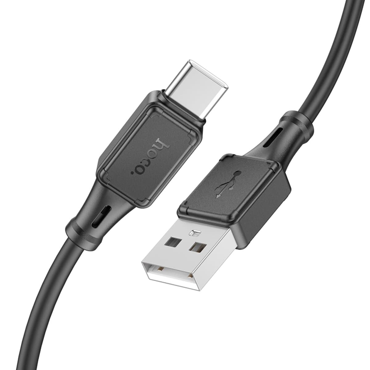 Кабель HOCO X101 Assistant silicone charging data cable USB to Type-C 3A 1m Black