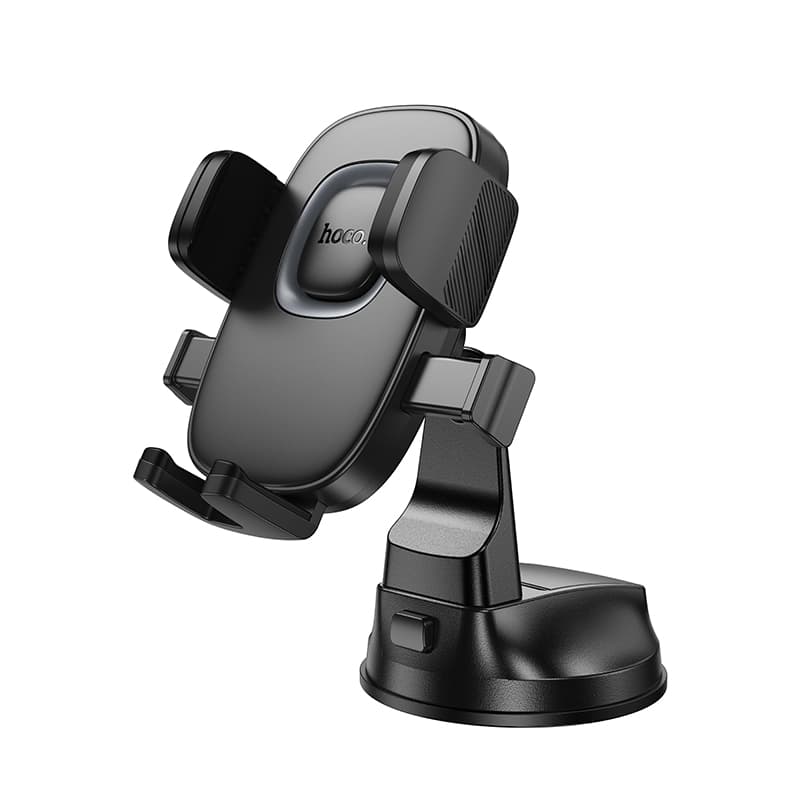 Держатель для телефона автодержатель HOCO H76 Crown one-button car holder center console Black