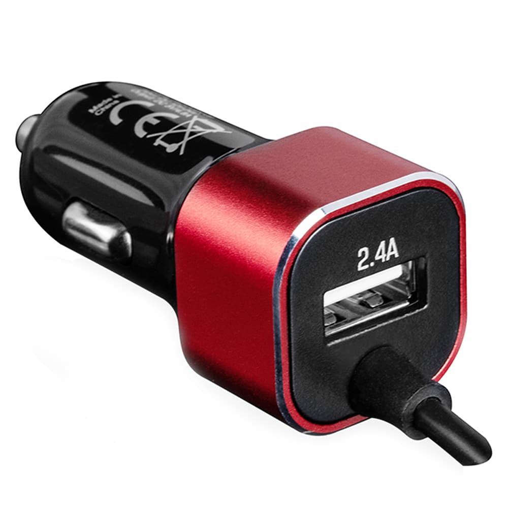 Автомобильное зарядное устройство Modecom CU2K-09-TC 1xUSB 2.4A кабель Type-C Black (ZT-MC-CU2K-09-TC)