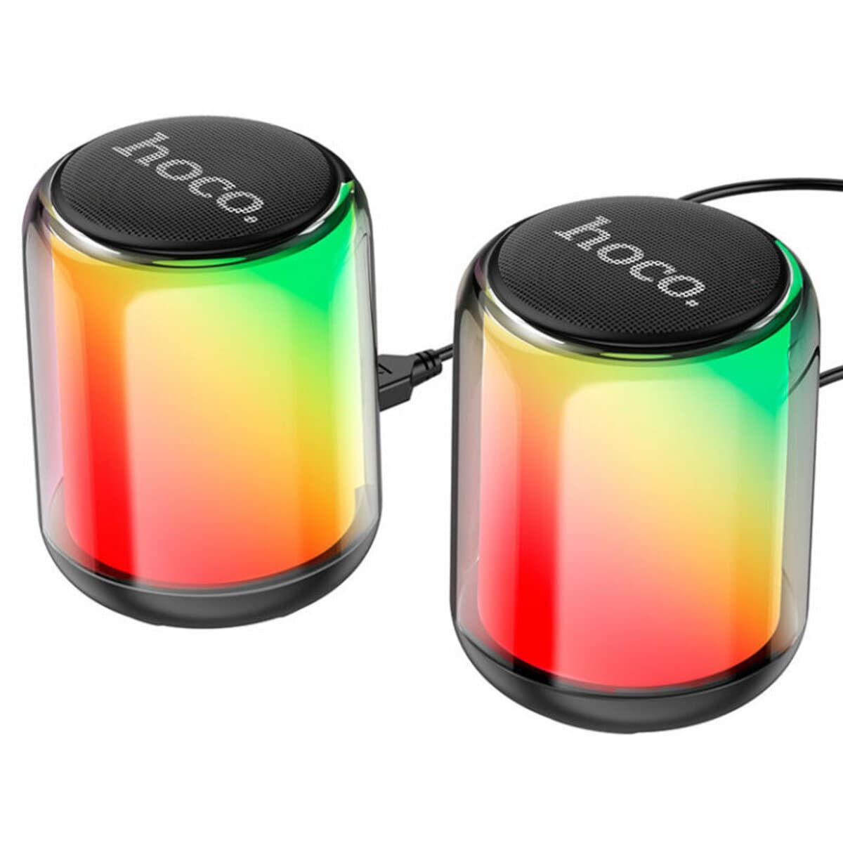 Портативна колонка HOCO BS56 Colorful BT V5.2 wired 2-in-1 computer speaker Black