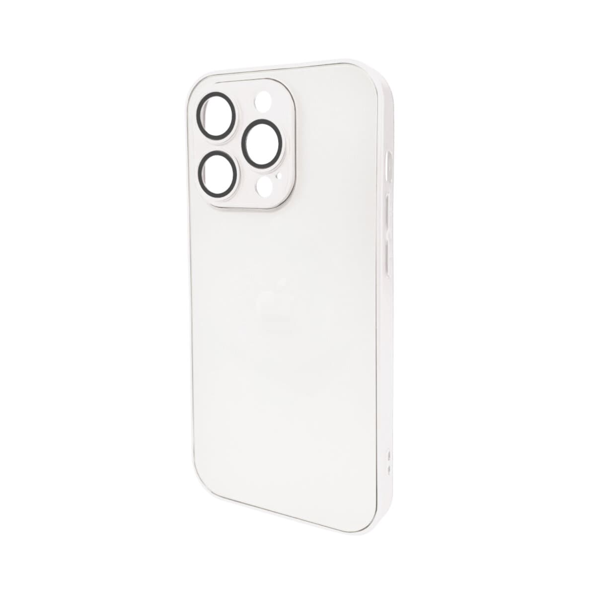 Захисний чохол-накладка AG Glass Matt Frame Color Logo для Apple iPhone 15 Pro Pearly White (AGMattFrameiP15PWhite)