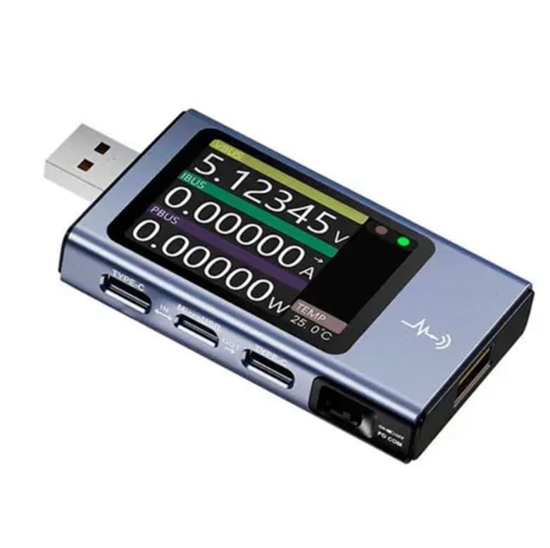 USB тестер струму напруги напруги ємності FNIRSI FNB58 Bluetooth Grey (284000)