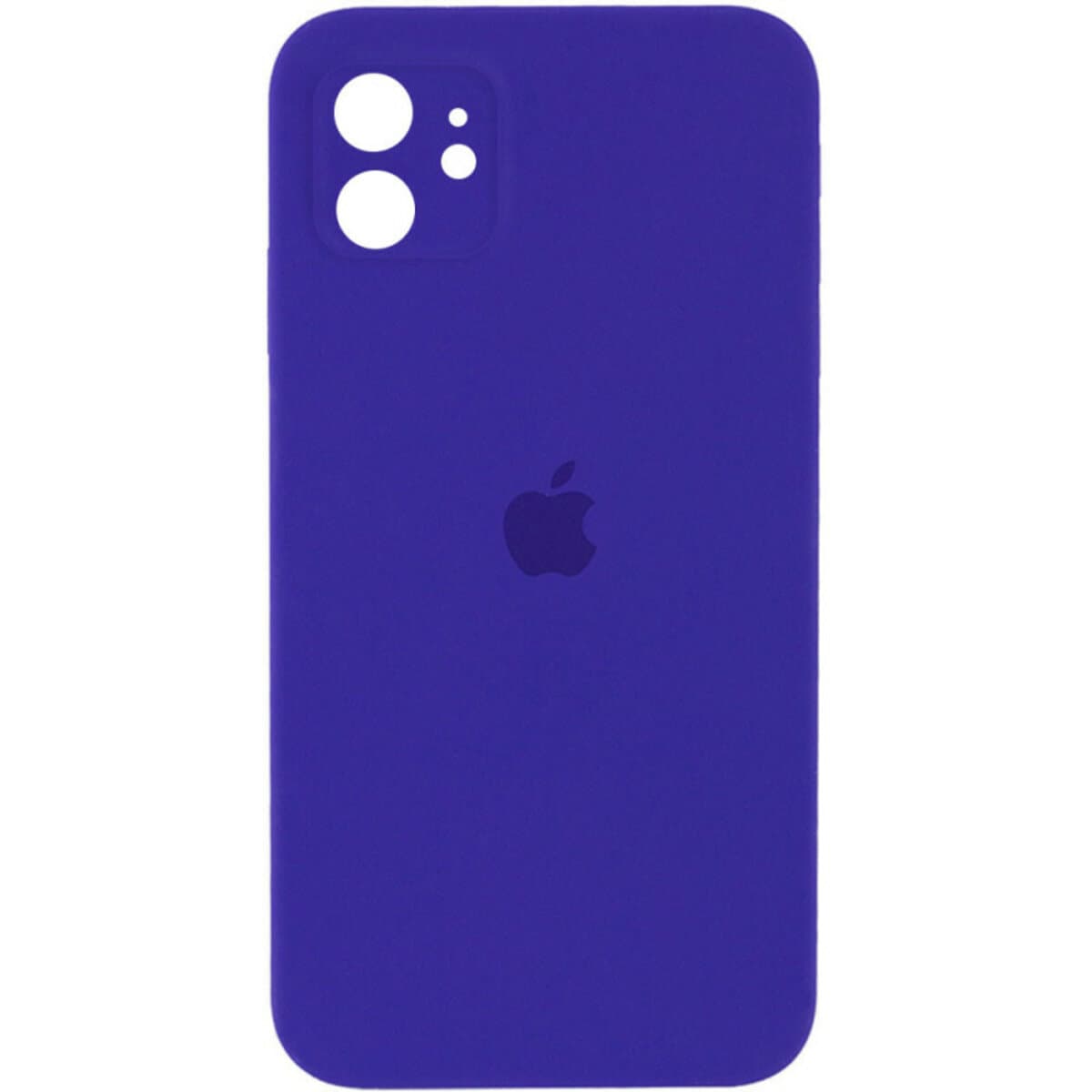 Защитный чехол-накладка Silicone Full Case AA Camera Protect для Apple iPhone 12 Dark Purple (FullAAi12-22)