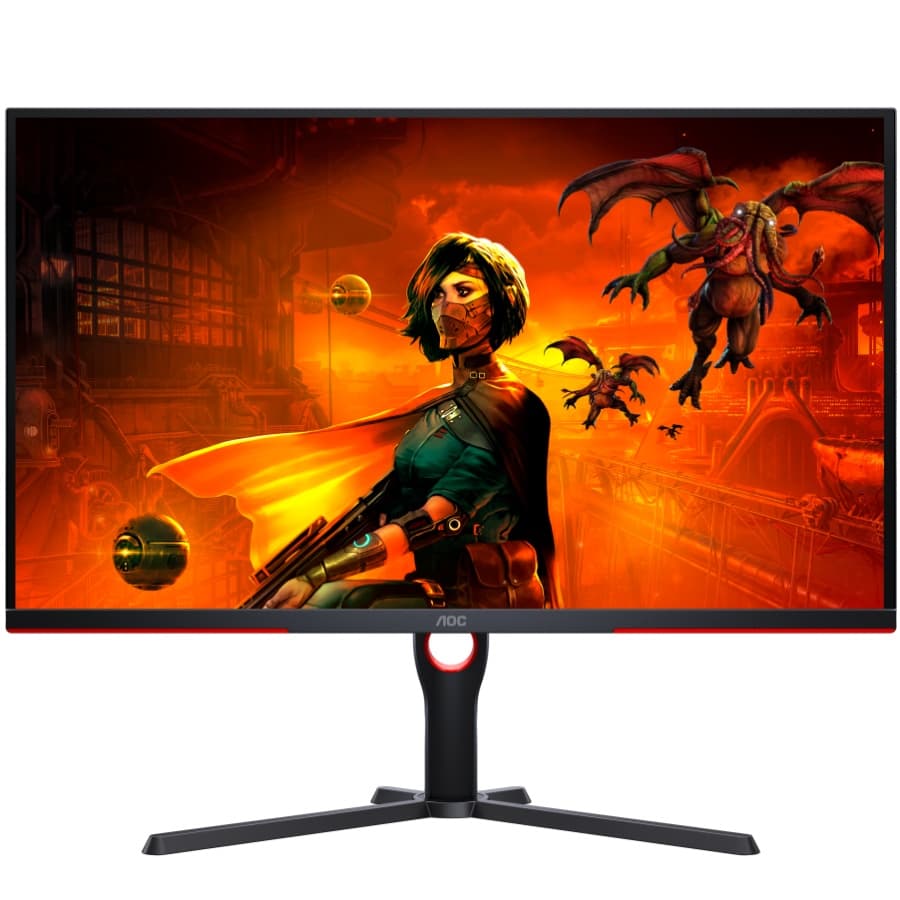 Монітор TFT 31.5" AOC 4K UHD IPS 144Гц 1мс HDMIx2 DPx2 Black-Red (U32G3X/BK)