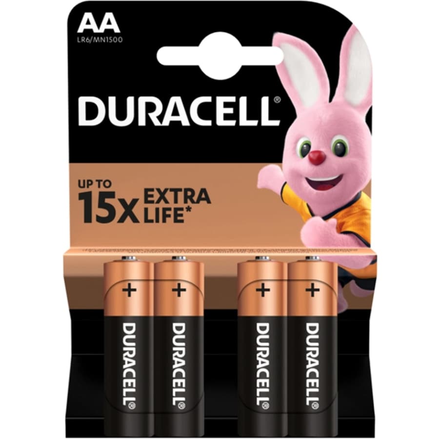 Батарейка Duracell MN1500 AA/LR06 Alkaline 4шт