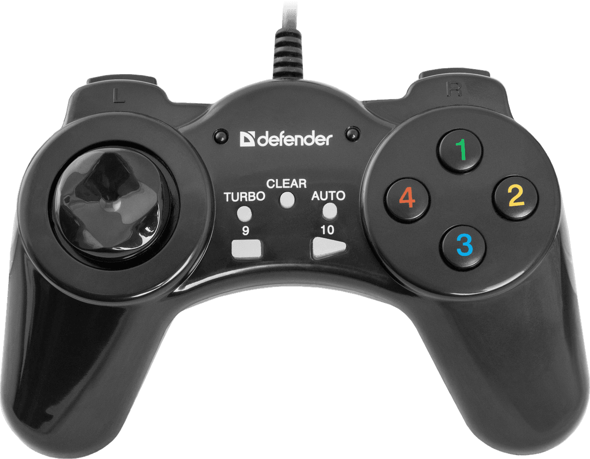 Проводной геймпад джойстик для компьютера Defender Vortex USB Black (64249)