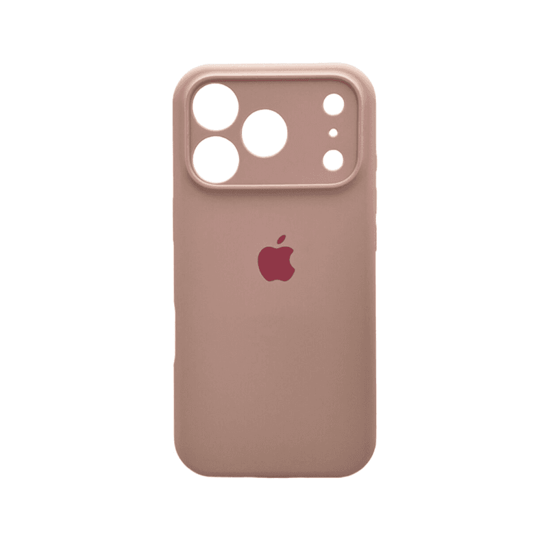 Защитный чехол-накладка Silicone Full Case AA Camera Protect для Apple iPhone 17 Pro Pink Sand (FullAAi17P-15)