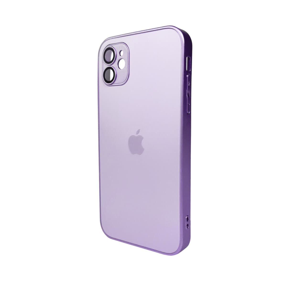 Защитный чехол-накладка AG Glass Matt Frame Color Logo для Apple iPhone 11 Light Purple (AGMattFrameiP11LPurple)