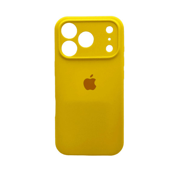 Захисний чохол-накладка Silicone Full Case AA Camera Protect для Apple iPhone 17 Pro Canary Yellow (FullAAi17P-33)