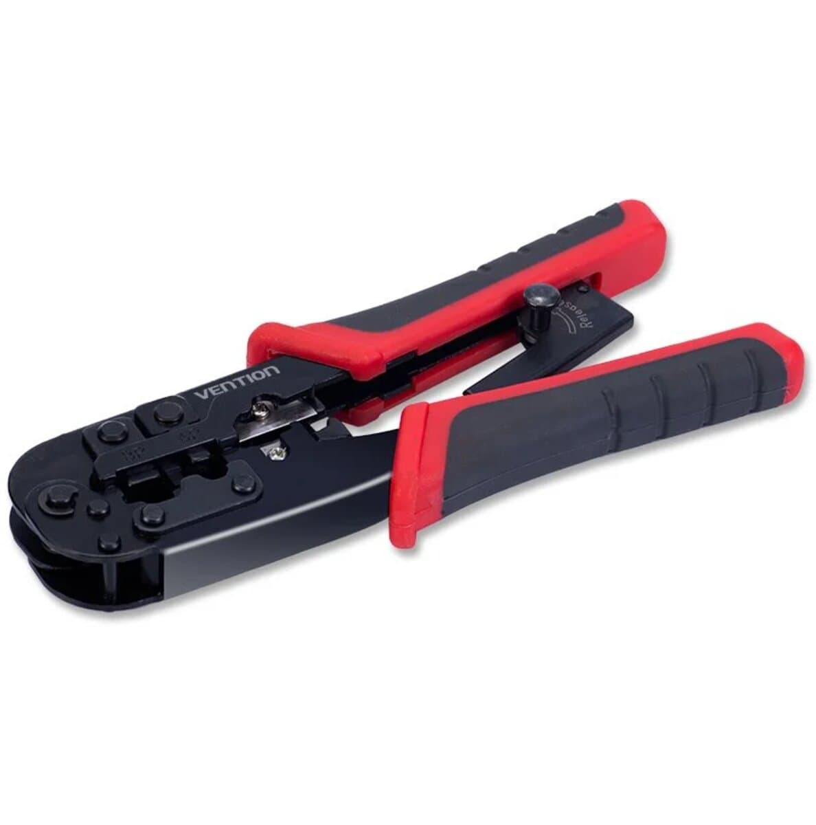 Обтискний інструмент кримпер обтискач Vention Multi-function Crimping Tool Ratchet Type RJ-45 Black (KEAB0)