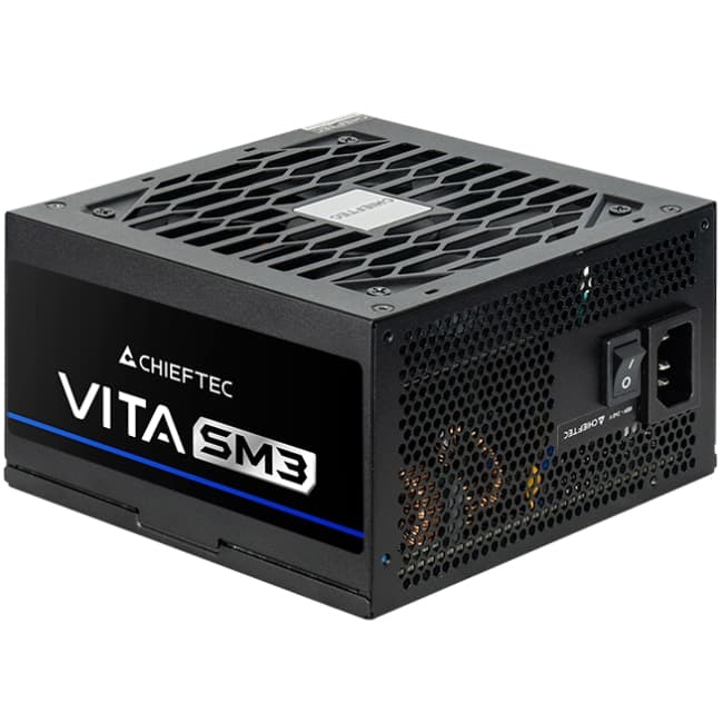 Блок живлення для комп'ютера Chieftec VITA SM3 BPX-750-C 750W ATX 3.1 120mm 80+ Bronze Semi modular Retail (BPX-750-C)
