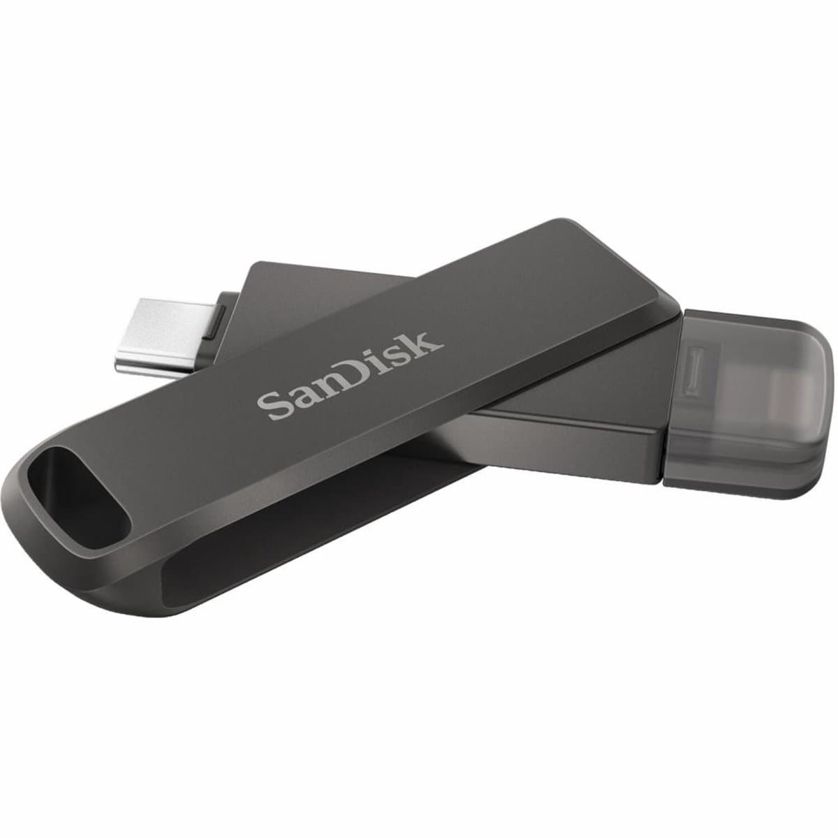 Флеш пам'ять флешка SanDisk iXpand Luxe 64Gb USB 3.1 Type-C/Lightning Apple Black (SDIX70N-064G-GN6NN)