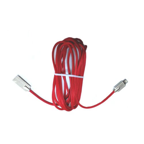 Кабель в обплетенні USB to Lightning 3м Red (510653)