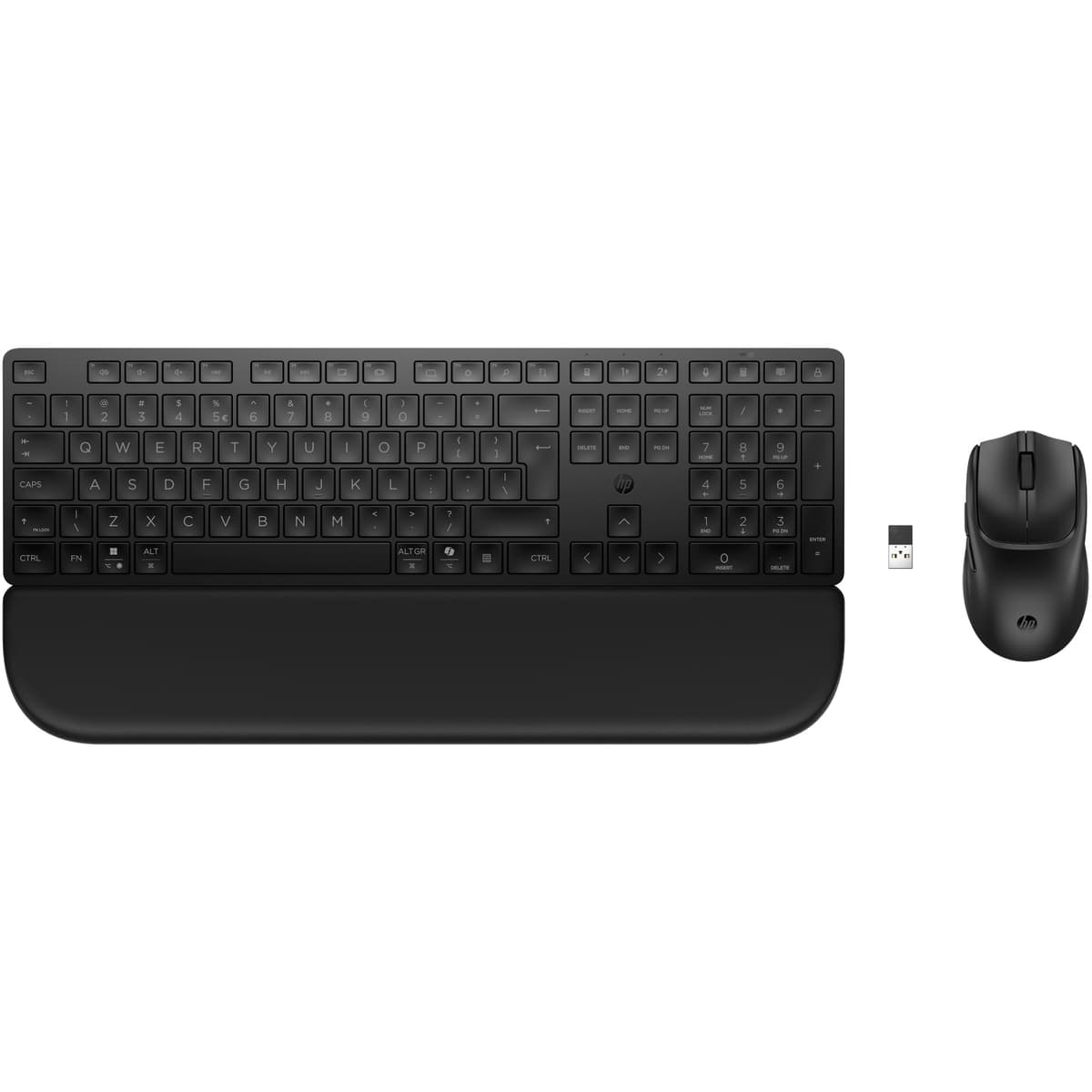 Комплект бездротової мишки та клавіатури HP 580C Multi-Device Dual-Mode з підставкою 2xAAA Black (BD5F2AA)