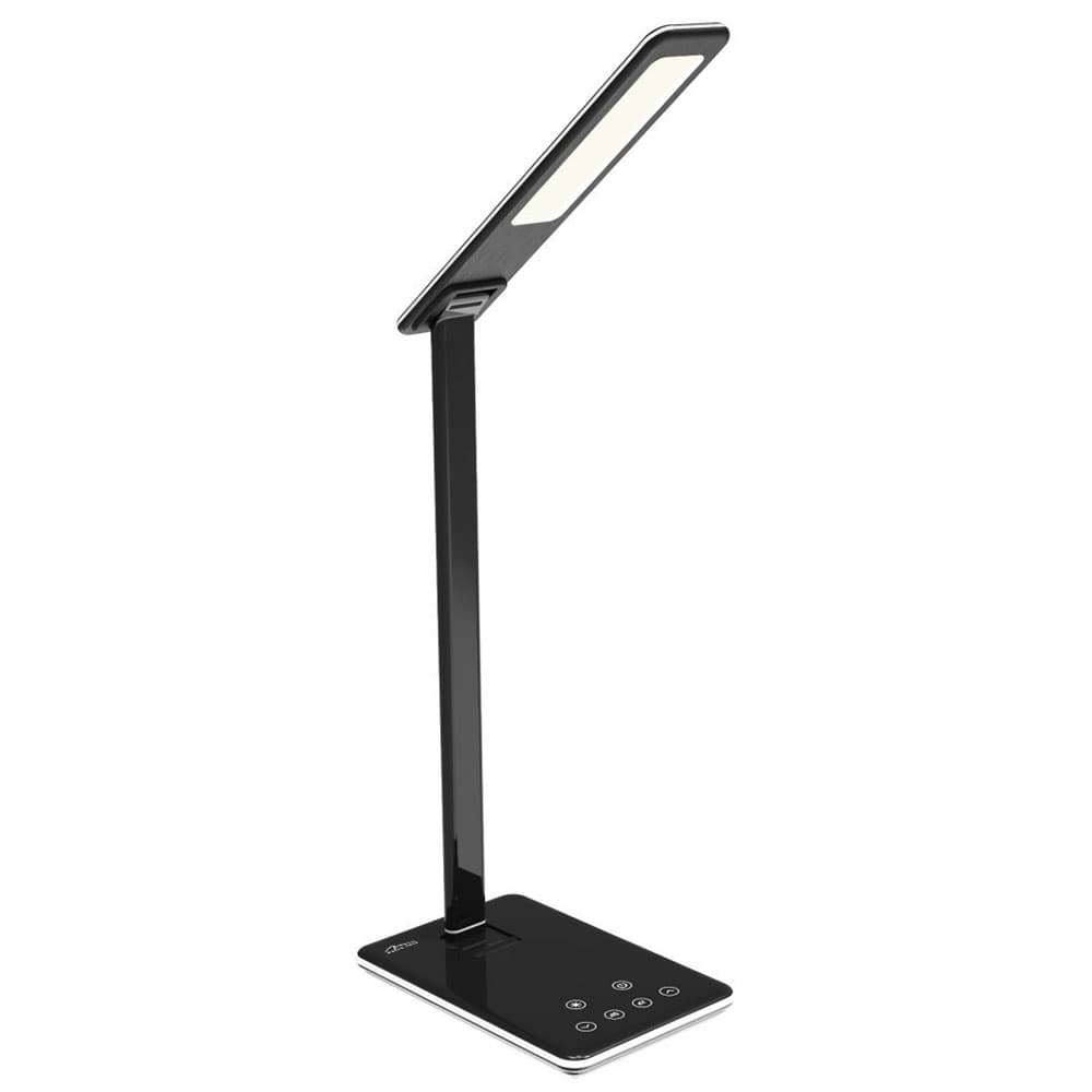 Настольная LED лампа Media-Tech MT221K со встроенной беспроводной зарядкой QI 5Вт 800Lm Black
