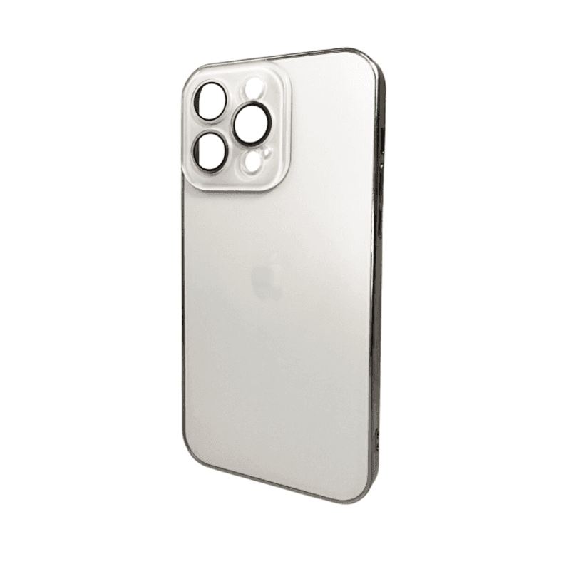 Защитный чехол-накладка AG Glass Sapphire Frame MagSafe Logo для Apple iPhone 15 White (AGSappiFRP15White)