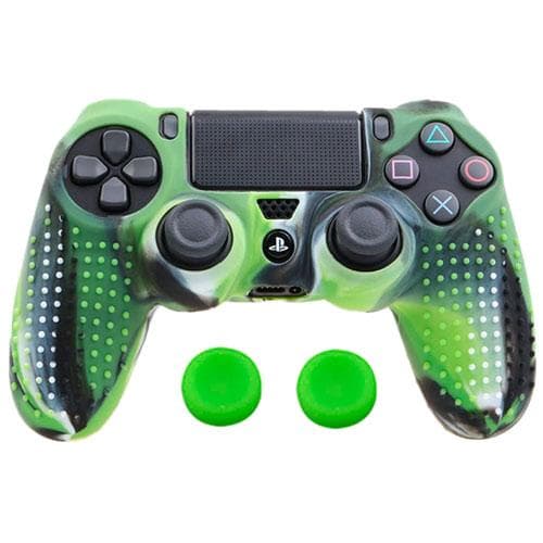 Чехол силиконовый для геймпада антискользящий для DualShock 4 PS4 Green (313041)