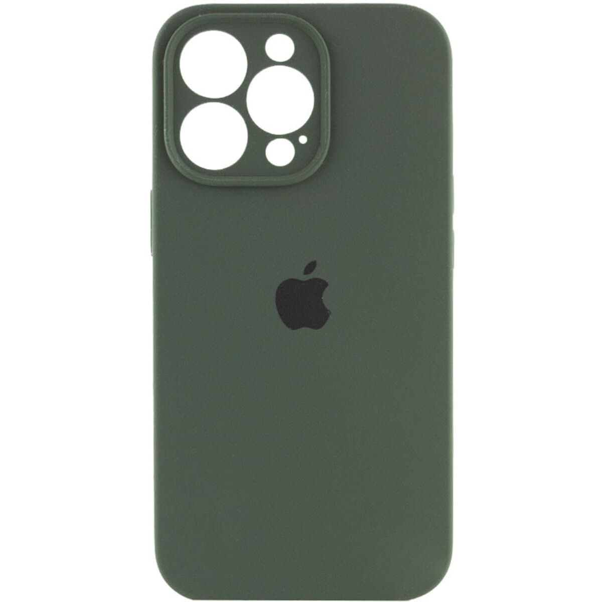 Защитный чехол-накладка Silicone Full Case AA Camera Protect для Apple iPhone 16 Pro Max Atrovirens (FullAAi16PM-40)