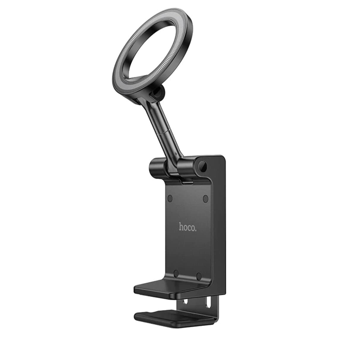 Держатель для телефона с креплением к столу HOCO H62 Nimble ring magnetic travel stand Black