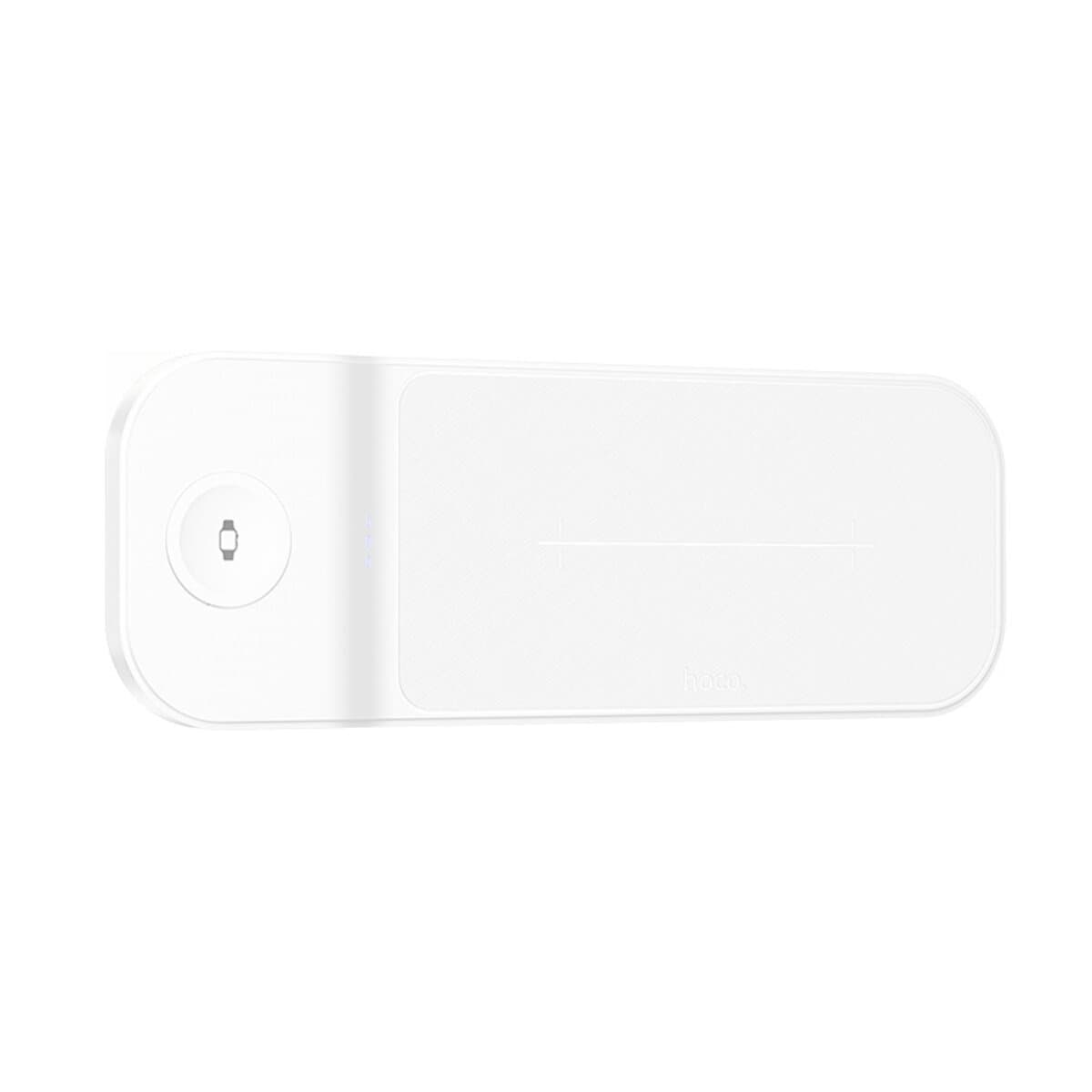Бездротовий зарядний пристрій HOCO CQ6 Power 3-in-1 Wireless Fast Charger for Galaxy Watch White