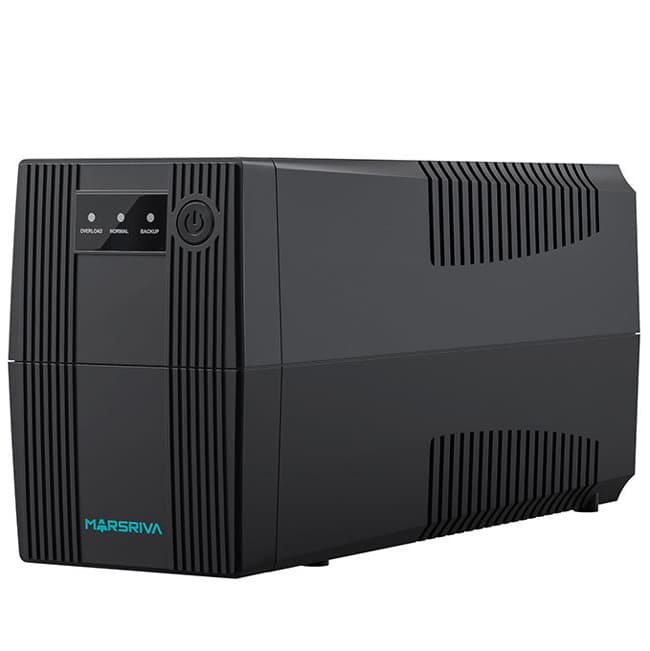 Джерело безперебійного живлення Marsriva MR-UF600 600ВА/360Вт Line-Interactive LED version 2 AC Outlets 1x12V/7Ah Black (MR-UF600)