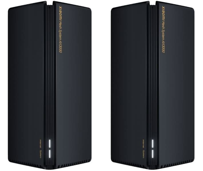 Домашняя Mesh система WiFi маршрутизатор Xiaomi System DVB4287GL AX3000 комплект 2шт Black (DVB4287GL#)