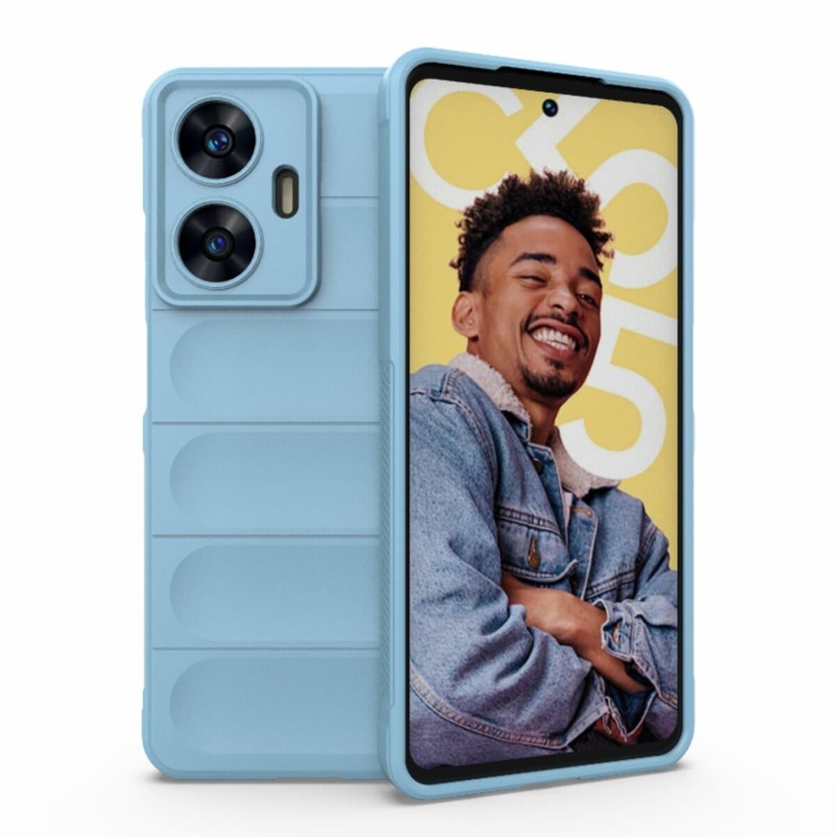 Защитный чехол-накладка Cosmic Magic Shield для Realme C55 Light Blue (MagicShRealC55Blue)